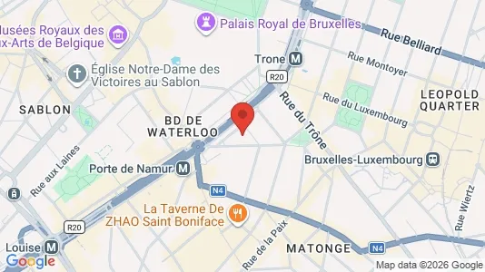 Gewerbeflächen zur Miete i Stad Brussel - kort over placeringen