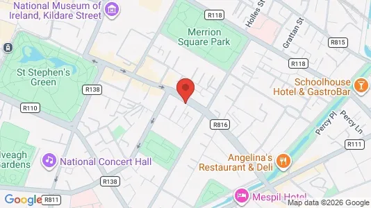 Office spaces for sale i Dublin 2 - kort over placeringen