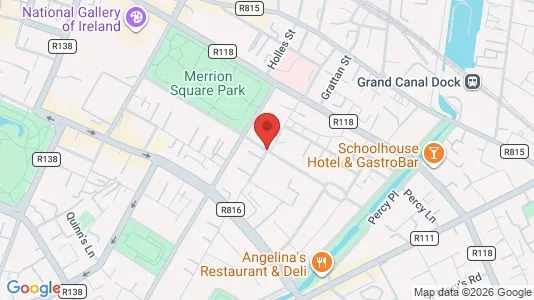 Kontorlokaler til leje i Dublin 2 - kort over placeringen