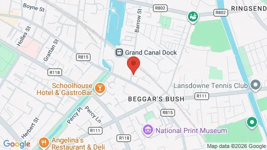 Office spaces for sale i Dublin 2 - kort over placeringen