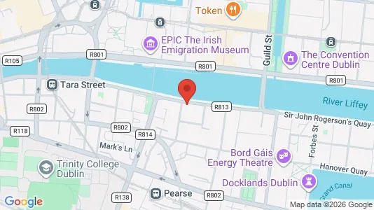 Office spaces for sale i Dublin 2 - kort over placeringen