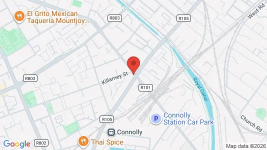 Kantorruimte te koop i Dublin 1 - kort over placeringen