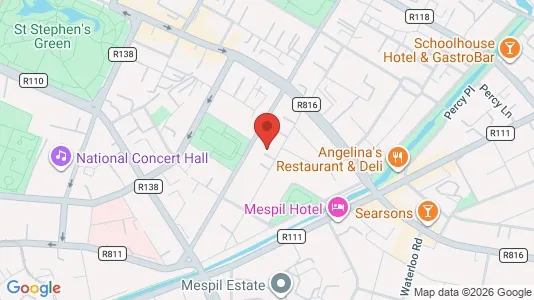 Office spaces for sale i Dublin 2 - kort over placeringen