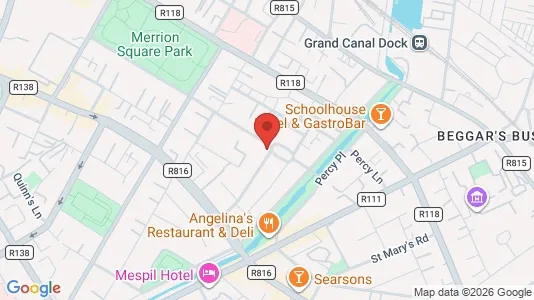 Office spaces for sale i Dublin 2 - kort over placeringen