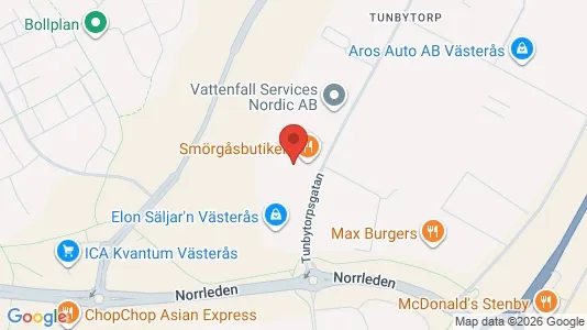 Industrilokaler för uthyrning i Västerås – Foto från Google Street View