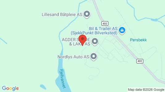 Commercial properties for sale i Lillesand - kort over placeringen