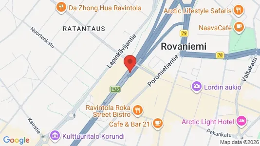 Office spaces for rent i Rovaniemi - kort over placeringen