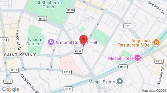 Office spaces for rent i Dublin 2 - kort over placeringen