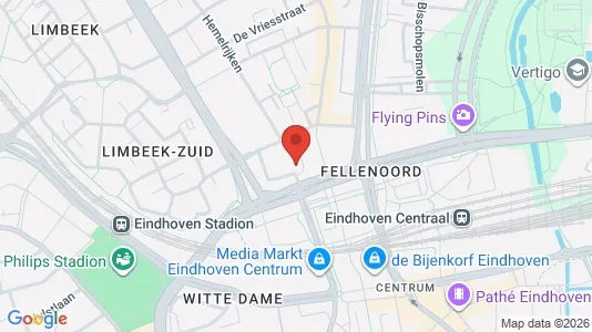 Kontorlokaler til leje i Eindhoven - kort over placeringen