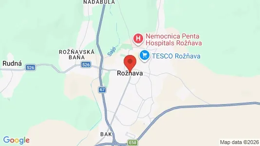 Gewerbeflächen zum Kauf i Rožňava – Foto von Google Street View