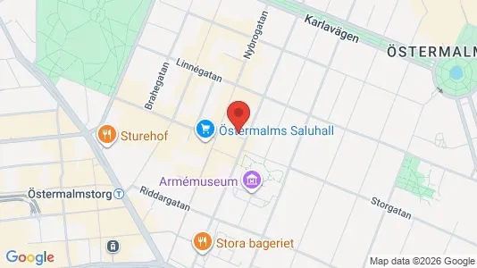 Kontorlokaler til leje i Östermalm - Foto fra Google Street View