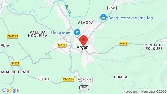 Commercial properties for sale i Arganil - kort over placeringen