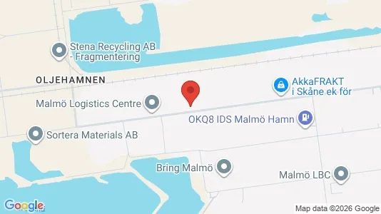 Lager zur Miete i Malmö City - kort over placeringen