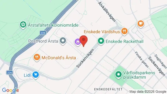 Kontorer til leie i Hammarbyhamnen - kort over placeringen