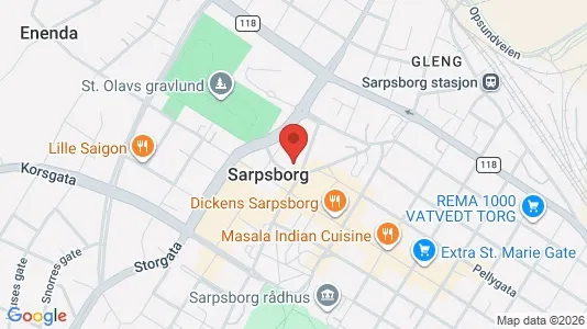 Toimistotilat Vuokrattavana i Sarpsborg - Kuva Google Street Viewstä