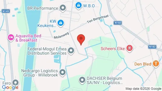 Lager zum Kauf i Willebroek - kort over placeringen