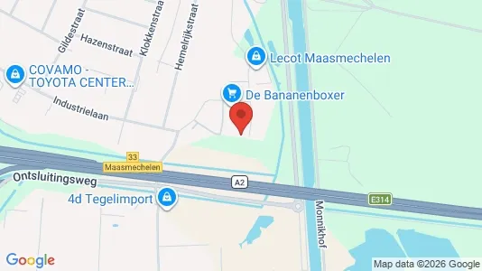 Gewerbeflächen zur Miete i Maasmechelen - kort over placeringen