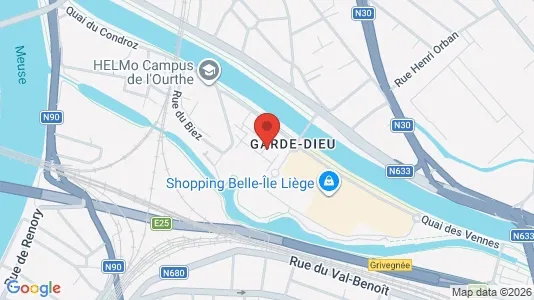 Lokaler til leje i Luik - Foto fra Google Street View