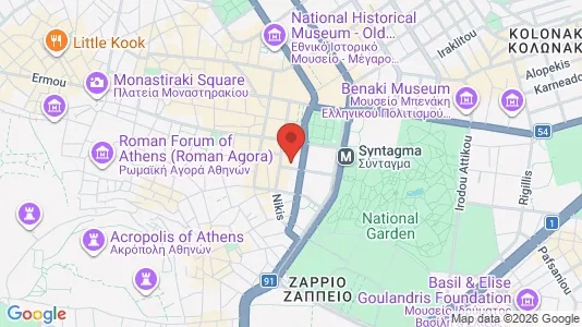 Büros zur Miete i Athen Monastiraki - kort over placeringen