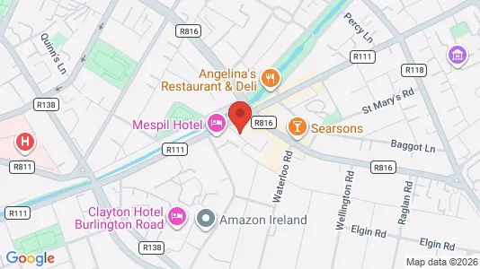 Kontorlokaler til salg i Dublin 4 - kort over placeringen