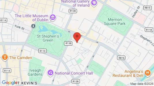 Office spaces for sale i Dublin 2 - kort over placeringen
