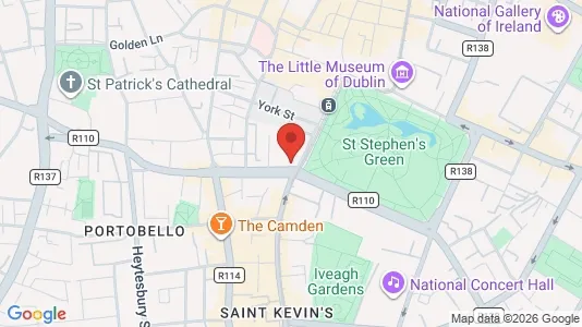 Office spaces for sale i Dublin 2 - kort over placeringen