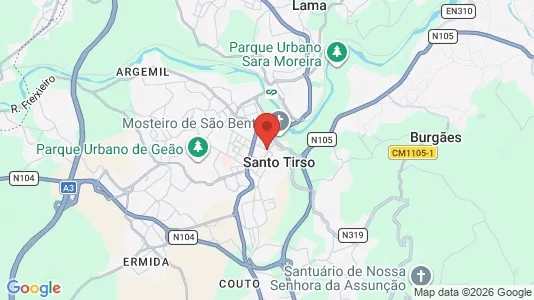 Ladenlokale zur Miete i Santo Tirso – Foto von Google Street View