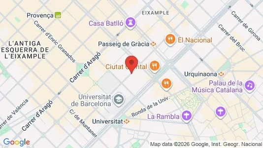 Kontorlokaler til leje i Barcelona Eixample - Foto fra Google Street View