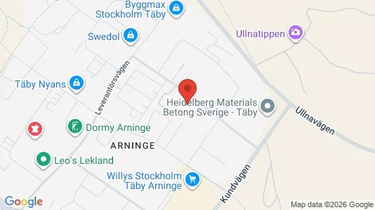 Lokaler til leje i Täby - kort over placeringen
