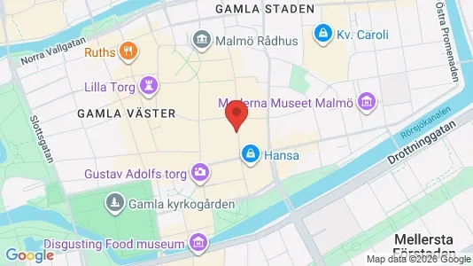 Kontorslokaler för uthyrning i Malmö Centrum – Foto från Google Street View