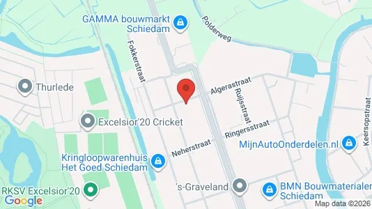 Gewerbeflächen zur Miete i Schiedam - kort over placeringen