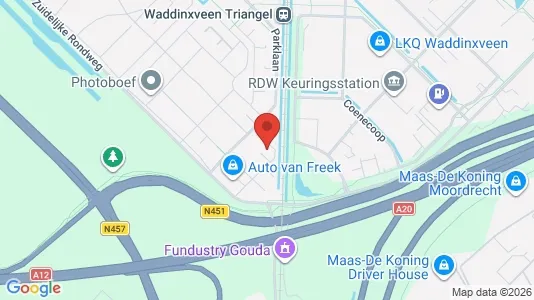 Gewerbeflächen zur Miete i Waddinxveen – Foto von Google Street View