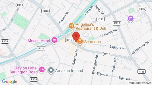 Kantorruimte te huur i Dublin 4 - kort over placeringen
