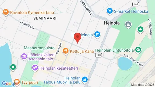 Commercial properties for sale i Heinola - kort over placeringen