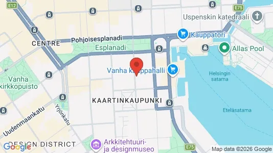 Lokaler til leje i Helsinki Eteläinen - kort over placeringen