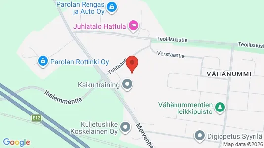 Værkstedslokaler til leje i Hattula - Foto fra Google Street View