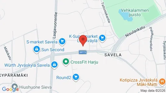 Office spaces for rent i Jyväskylä - kort over placeringen