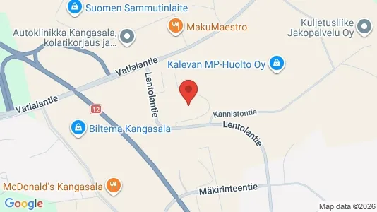 Værkstedslokaler til leje i Kangasala - Foto fra Google Street View