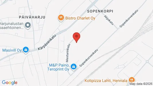 Liikekiinteistöt Vuokrattavana i Lahti - kort over placeringen