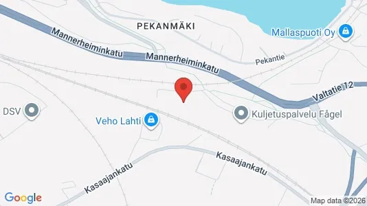 Warehouses for rent i Lahti - kort over placeringen