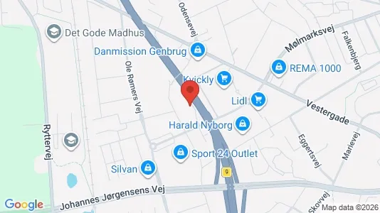 Propiedades comerciales En alquiler i Svendborg - Foto de Google Street View