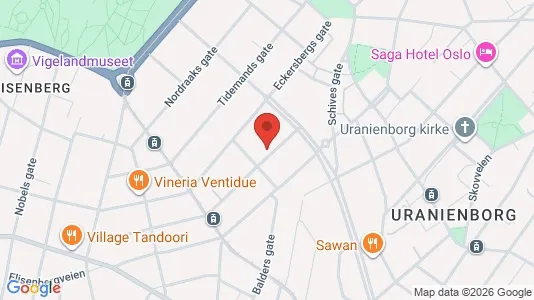Warehouses for sale i Oslo Frogner - kort over placeringen