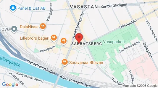Büros zur Miete i Vasastan - kort over placeringen