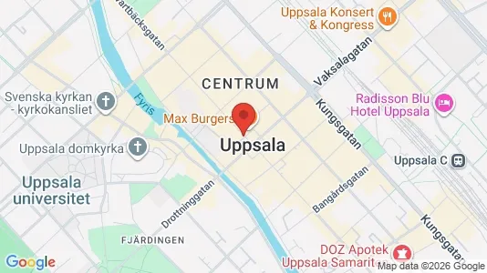 Warehouses for rent i Uppsala - kort over placeringen