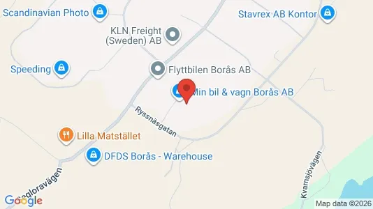 Varastot Vuokrattavana i Borås - Kuva Google Street Viewstä