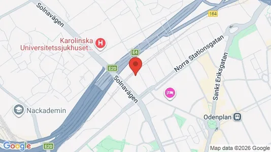 Gewerbeflächen zur Miete i Vasastan - kort over placeringen