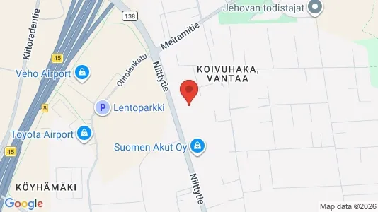 Verkstedhaller til leie i Vantaa – Bilde fra Google Street View