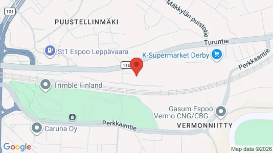 Værkstedslokaler til leje i Espoo - Foto fra Google Street View