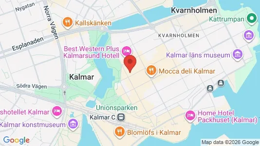 Lokaler til leje i Kalmar - kort over placeringen
