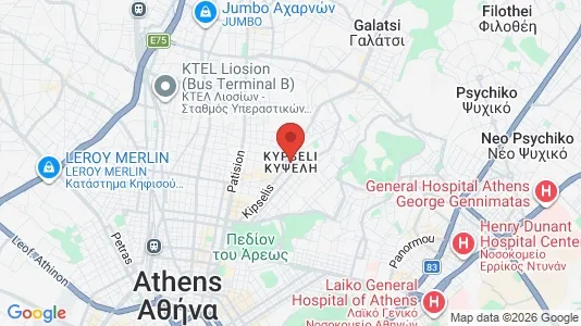 Ladenlokale zur Miete i Athen Kypseli – Foto von Google Street View